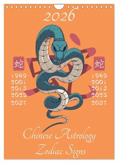 Chinese Astrology Zodiac Signs (Wall Calendar 2026 DIN A4 portrait), CALVENDO 12 Month Wall Calendar Chinese Astrology Zodiac Signs (Wall Calendar 2026 DIN A4 portrait), CALVENDO 12 Month Wall Calendar