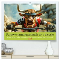 Funny charming animals on a bicycle (High Quality Premium Wall Calendar 2026 DIN A2 landscape),CALVENDO 12 Month Wall Calendar Funny charming animals on a bicycle (High Quality Premium Wall Calendar 2026 DIN A2 landscape),CALVENDO 12 Month Wall Calendar