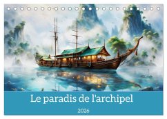 Le paradis de l'archipel (Calendrier de bureau 2026 DIN A5 vertical), CALVENDO calendrier mensuel Cover Le paradis de l'archipel (Calendrier de bureau 2026 DIN A5 vertical), CALVENDO calendrier mensuel