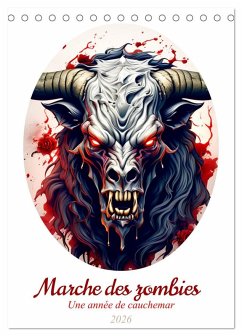 Marche des zombies (Calendrier de bureau 2026 DIN A5 horizontal), CALVENDO calendrier mensuel