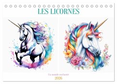 Les licornes (Calendrier de bureau 2026 DIN A5 vertical), CALVENDO calendrier mensuel