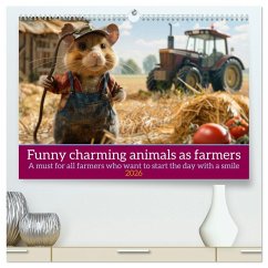 Funny charming animals as farmers (High Quality Premium Wall Calendar 2026 DIN A2 landscape),CALVENDO 12 Month Wall Calendar Funny charming animals as farmers (High Quality Premium Wall Calendar 2026 DIN A2 landscape),CALVENDO 12 Month Wall Calendar