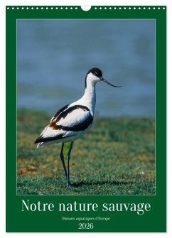 Notre nature sauvage, oiseaux aquatiques d'Europe (Calendrier mural 2026 DIN A3 horizontal), CALVENDO calendrier mensuel