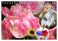 Cover A Flower Festival (Desk Calendar 2026 DIN A5 landscape), CALVENDO 12 Month DeskCalendar