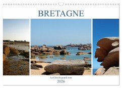 BRETAGNE La Côte de granit rose (Calendrier mural 2026 DIN A3 vertical), CALVENDO calendrier mensuel