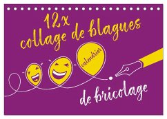 Cover 12 x collage de blagues - calendrier de bricolage (Calendrier de bureau 2026 DIN A5 vertical), CALVENDO calendrier mensuel