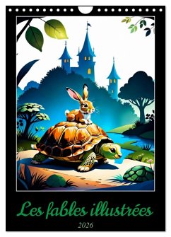 Les fables illustrées (Calendrier mural 2026 DIN A4 horizontal), CALVENDO calendrier mensuel