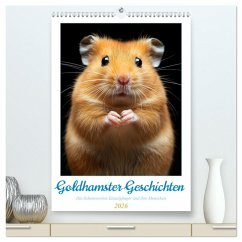 Goldhamster Geschichten (hochwertiger Premium Wandkalender 2026 DIN A2 hoch), Kunstdruck in Hochglanz
