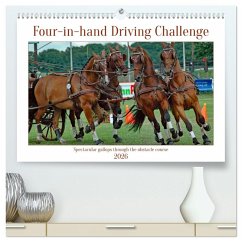 Cover Four-in-hand Driving Challenge (High Quality Premium Wall Calendar 2026 DIN A2 landscape),CALVENDO 12 Month Wall Calendar