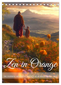 Zen in Orange (Desk Calendar 2026 DIN A5 portrait), CALVENDO 12 Month DeskCalendar