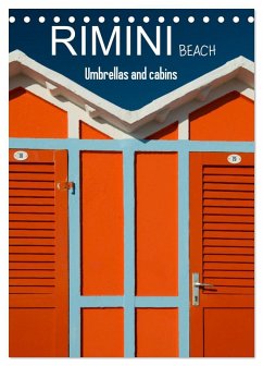 Cover Rimini beach Umbrellas and cabins (Desk Calendar 2026 DIN A5 portrait), CALVENDO 12 Month DeskCalendar