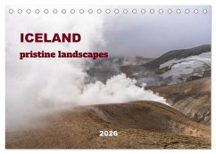 Cover ICELAND pristine landscapes (Desk Calendar 2026 DIN A5 landscape), CALVENDO 12 Month DeskCalendar