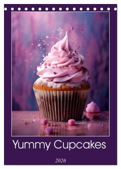 Yummy Cupcakes (Desk Calendar 2026 DIN A5 portrait), CALVENDO 12 Month DeskCalendar