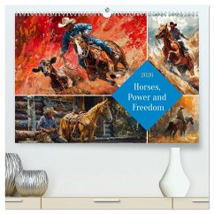 Cover Horses, Power and Freedom (High Quality Premium Wall Calendar 2026 DIN A2 landscape),CALVENDO 12 Month Wall Calendar