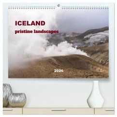 Cover ICELAND pristine landscapes (High Quality Premium Wall Calendar 2026 DIN A2 landscape),CALVENDO 12 Month Wall Calendar