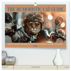 The humoristic cat guide (High Quality Premium Wall Calendar 2026 DIN A2 landscape),CALVENDO 12 Month Wall Calendar