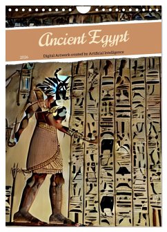 Cover Ancient Egypt - Digital Artwork created by Artificial Intelligence (Wall Calendar 2026 DIN A4 portrait), CALVENDO 12 Month Wall Calendar