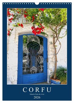 Corfu - Island of joie de vivre (Wall Calendar 2026 DIN A3 portrait), CALVENDO 12 Month Wall Calendar