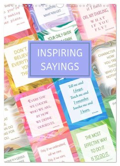 Inspiring sayings (Wall Calendar 2026 DIN A3 portrait), CALVENDO 12 Month Wall Calendar Inspiring sayings (Wall Calendar 2026 DIN A3 portrait), CALVENDO 12 Month Wall Calendar
