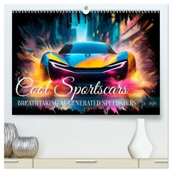 Cover COOL SPORTSCARS Breathtaking AI-generated speedsters (High Quality Premium Wall Calendar 2026 DIN A2 landscape),CALVENDO 12 Month Wall Calendar