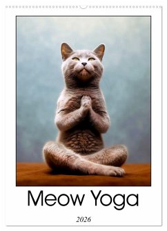 Cover Meow Yoga (Wall Calendar 2026 DIN A2 portrait), CALVENDO 12 Month Wall Calendar
