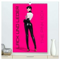 Cover Lack und Leder - The Pink Box (hochwertiger Premium Wandkalender 2026 DIN A2 hoch), Kunstdruck in Hochglanz