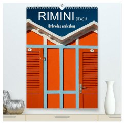 Cover Rimini beach Umbrellas and cabins (High Quality Premium Wall Calendar 2026 DIN A2 portrait),CALVENDO 12 Month Wall Calendar