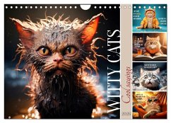 WITTY CATS Cool sayings (Wall Calendar 2026 DIN A4 landscape), CALVENDO 12 Month Wall Calendar WITTY CATS Cool sayings (Wall Calendar 2026 DIN A4 landscape), CALVENDO 12 Month Wall Calendar