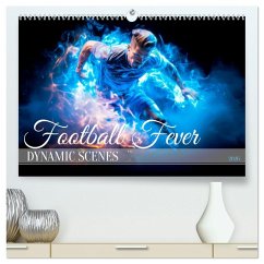 Cover FOOTBALL FEVER Dynamic scenes (High Quality Premium Wall Calendar 2026 DIN A2 landscape),CALVENDO 12 Month Wall Calendar