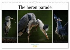 The heron parade (Wall Calendar 2026 DIN A3 landscape), CALVENDO 12 Month Wall Calendar Cover The heron parade (Wall Calendar 2026 DIN A3 landscape), CALVENDO 12 Month Wall Calendar