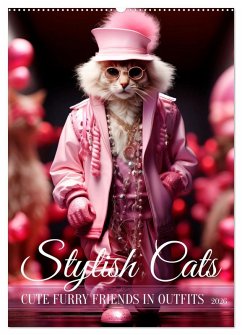Stylish cats (Wall Calendar 2026 DIN A2 portrait), CALVENDO 12 Month Wall Calendar Cover Stylish cats (Wall Calendar 2026 DIN A2 portrait), CALVENDO 12 Month Wall Calendar