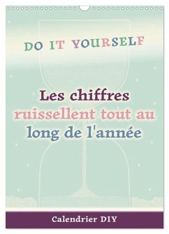 Cover Les chiffres ruissellent tout au long de l'année (Calendrier mural 2026 DIN A3 horizontal), CALVENDO calendrier mensuel