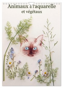 Animaux à l'aquarelle et végétaux (Calendrier mural 2026 DIN A4 horizontal), CALVENDO calendrier mensuel Animaux à l'aquarelle et végétaux (Calendrier mural 2026 DIN A4 horizontal), CALVENDO calendrier mensuel