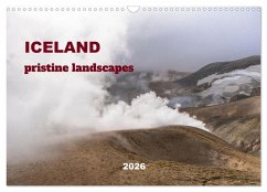 Cover ICELAND pristine landscapes (Wall Calendar 2026 DIN A3 landscape), CALVENDO 12 Month Wall Calendar