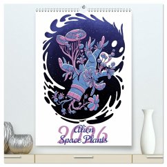 Cover Alien Space Plants (High Quality Premium Wall Calendar 2026 DIN A2 portrait),CALVENDO 12 Month Wall Calendar