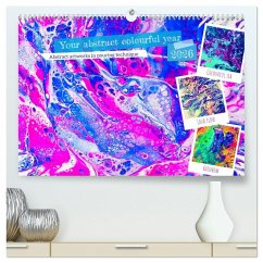 Cover Your abstract colourful year (High Quality Premium Wall Calendar 2026 DIN A2 landscape),CALVENDO 12 Month Wall Calendar