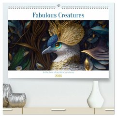 Fabulous creatures - In the land of mythical creatures (High Quality Premium Wall Calendar 2026 DIN A2 landscape),CALVENDO 12 Month Wall Calendar