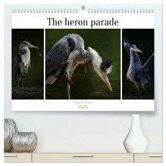 The heron parade (High Quality Premium Wall Calendar 2026 DIN A2 landscape),CALVENDO 12 Month Wall Calendar