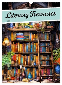 Literary Treasures (Wall Calendar 2026 DIN A3 portrait), CALVENDO 12 Month Wall Calendar