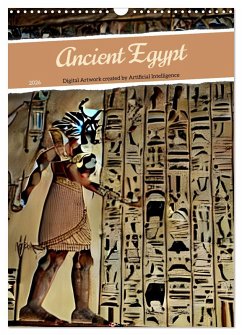 Cover Ancient Egypt - Digital Artwork created by Artificial Intelligence (Wall Calendar 2026 DIN A3 portrait), CALVENDO 12 Month Wall Calendar