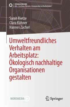 Umweltfreundliches Verhalten am Arbeitsplatz: Ökologisch nachhaltige Organisationen gestalten (eBook, PDF) Cover Umweltfreundliches Verhalten am Arbeitsplatz: Ökologisch nachhaltige Organisationen gestalten (eBook, PDF)