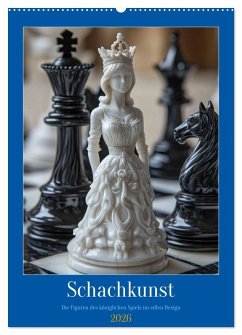Cover Schachkunst (Wandkalender 2026 DIN A2 hoch), CALVENDO Monatskalender