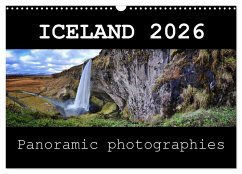 Cover Iceland - Panoramic photographies (Wall Calendar 2026 DIN A3 landscape), CALVENDO 12 Month Wall Calendar