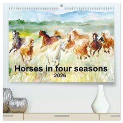 Cover Horses in four seasons 2026 (High Quality Premium Wall Calendar 2026 DIN A2 landscape),CALVENDO 12 Month Wall Calendar