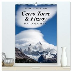Cover Majestic Mountains Cerro Torre & Fitzroy Patagonia / UK-Version (High Quality Premium Wall Calendar 2026 DIN A2 portrait),CALVENDO 12 Month Wall Calendar