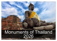 Monuments of Thailand 2026 (Wall Calendar 2026 DIN A3 landscape), CALVENDO 12 Month Wall Calendar