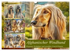 Afghanischer Windhund. Eleganter Sichtjäger und sensibler Couch-Potatoe (Wandkalender 2026 DIN A3 quer), CALVENDO Monatskalender