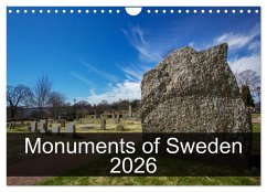 Monuments of Sweden 2026 (Wall Calendar 2026 DIN A4 landscape), CALVENDO 12 Month Wall Calendar