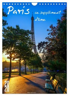 Cover Paris, ce supplément d'âme (Calendrier mural 2026 DIN A4 horizontal), CALVENDO calendrier mensuel