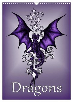 Cover Dragons (Wall Calendar 2026 DIN A3 portrait), CALVENDO 12 Month Wall Calendar